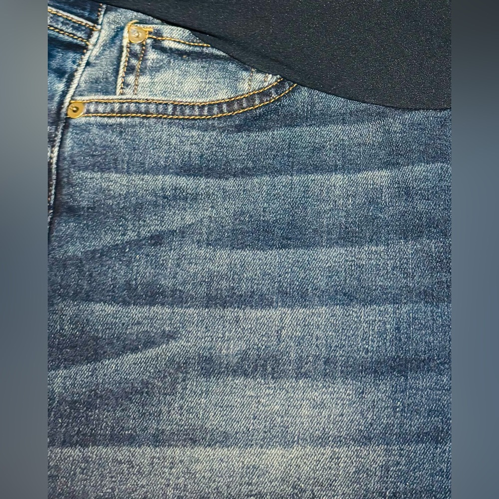Joe's Jeans Dark Blue Maternity Women’s skinny Jeans with Overband Sz 29 NWOT - Picture 8 of 12